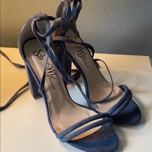 Blue shoes size 10
